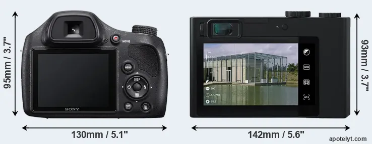 Comparison H400 or ZX1 rear