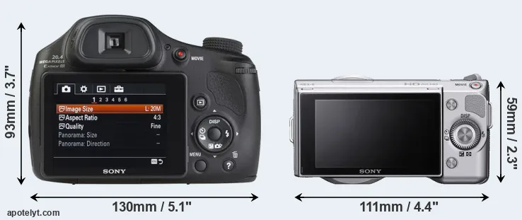Comparison HX350 or NEX-5 rear