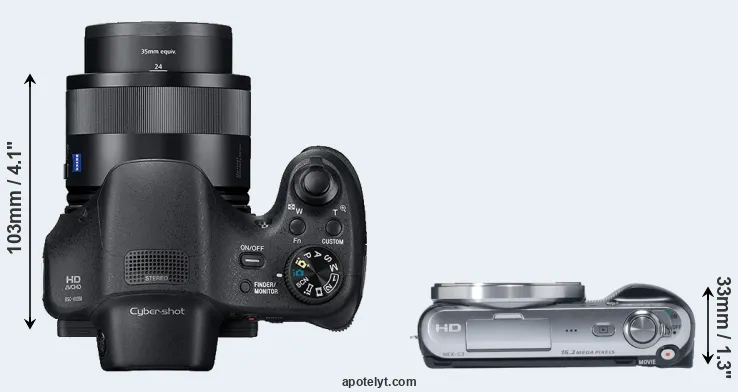 Compare HX350 versus NEX-C3 top