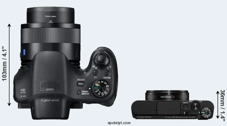 Compare HX350 versus WX800 top