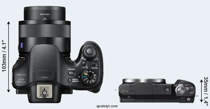 Compare HX400V versus NEX-3N top