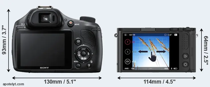 Comparison HX400V or M1 rear