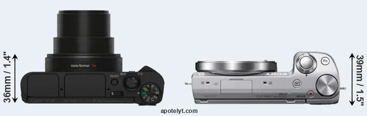 Compare HX80 versus NEX-5T top