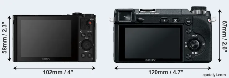 Comparison HX80 or NEX-6 rear