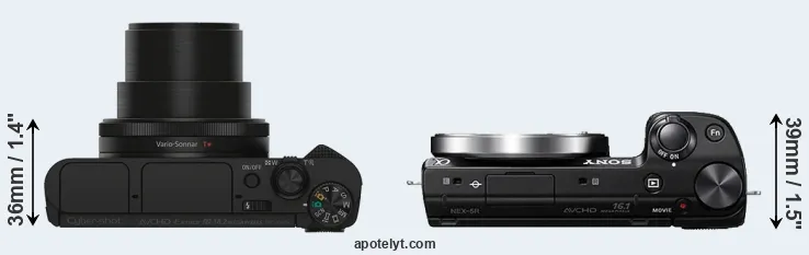 Compare HX90V versus NEX-5R top