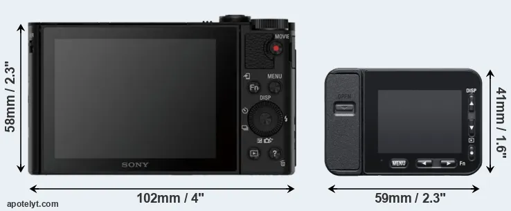 Comparison HX90V or RX0 II rear