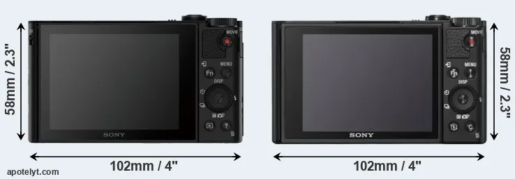 Comparison HX90V or WX800 rear