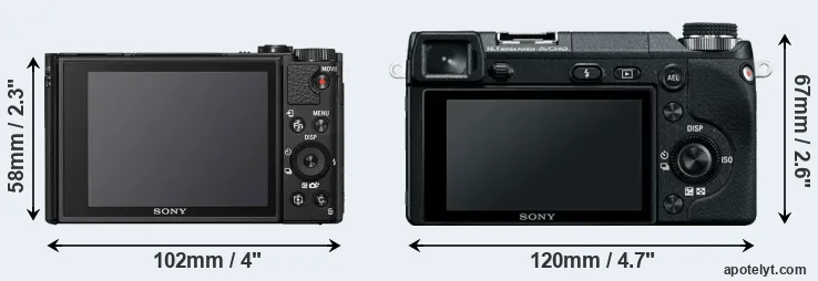 Comparison HX95 or NEX-6 rear