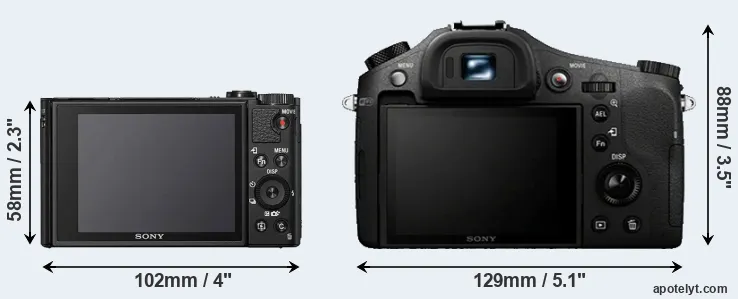 Comparison HX95 or RX10 rear