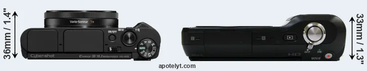 Compare HX99 versus NEX-3 top