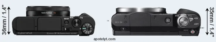 Compare HX99 versus NEX-3N top