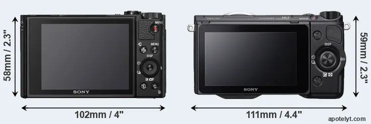 Comparison HX99 or NEX-5R rear
