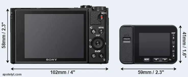 Comparison HX99 or RX0 II rear
