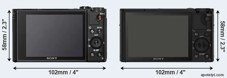 Comparison HX99 or RX100 rear