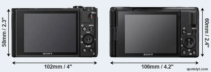 Comparison HX99 or ZV-1 II rear