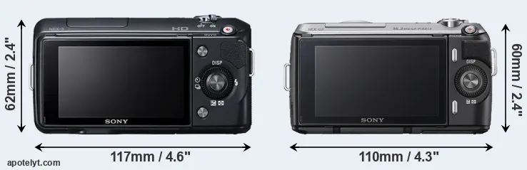 Comparison NEX-3 or NEX-C3 rear