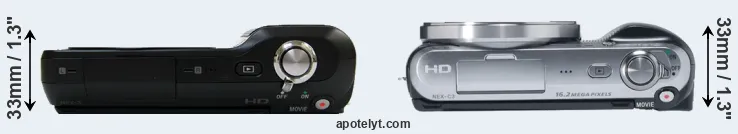 Compare NEX-3 versus NEX-C3 top