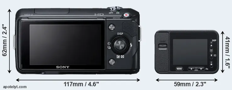 Comparison NEX-3 or RX0 rear