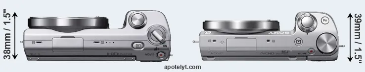 Compare NEX-5 versus NEX-5T top