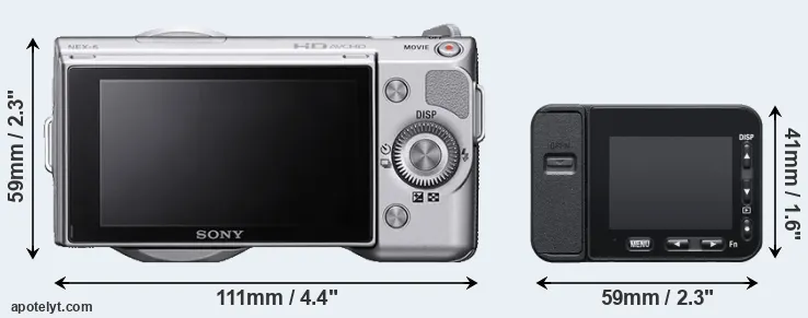 Comparison NEX-5 or RX0 II rear