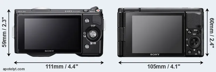 Comparison NEX-5N or ZV-1 rear