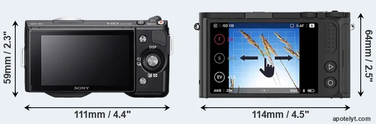 Comparison NEX-5N or M1 rear