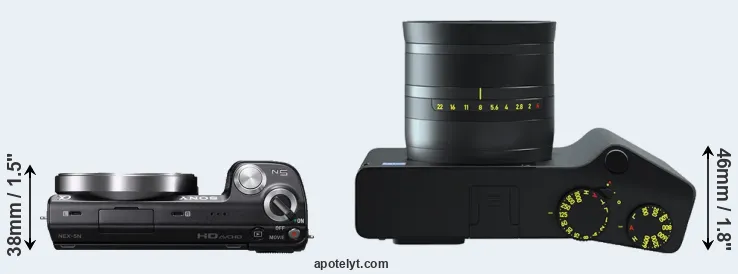 Compare NEX-5N versus ZX1 top