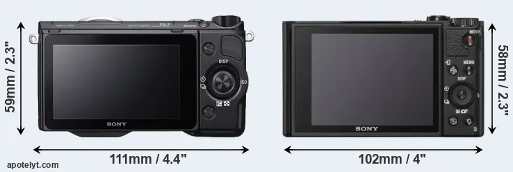 Comparison NEX-5R or WX800 rear