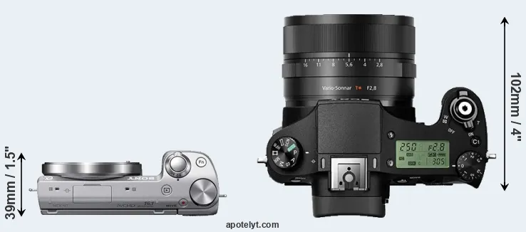 Compare NEX-5T versus RX10 II top