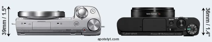 Compare NEX-5T versus WX800 top