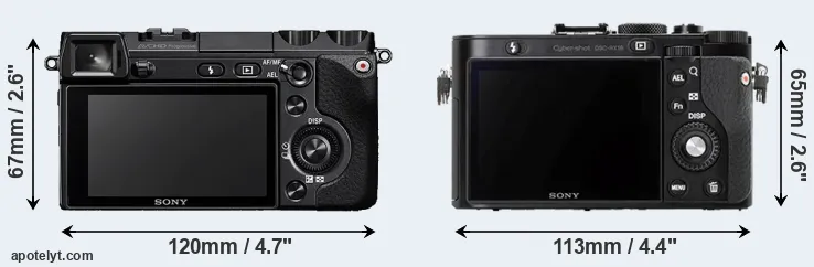 Comparison NEX-7 or RX1R rear