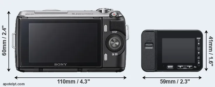 Comparison NEX-C3 or RX0 II rear