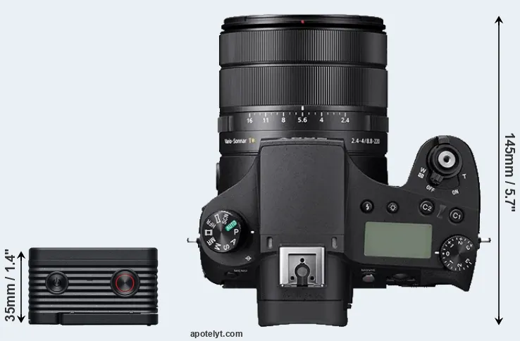 Compare RX0 II versus RX10 IV top