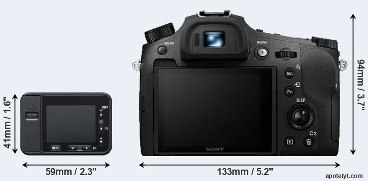 Comparison RX0 or RX10 IV rear