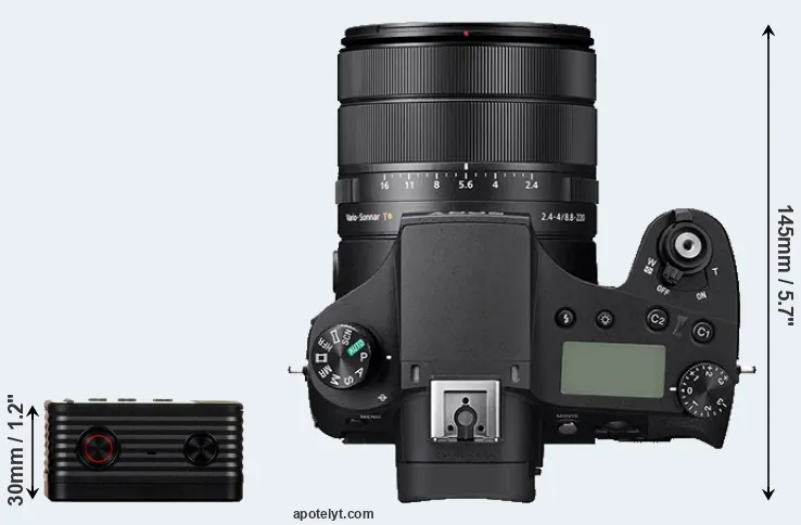 Compare RX0 versus RX10 IV top