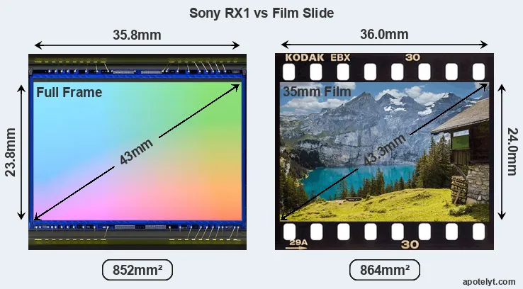 Sony RX1 and Credit Card sensor measures