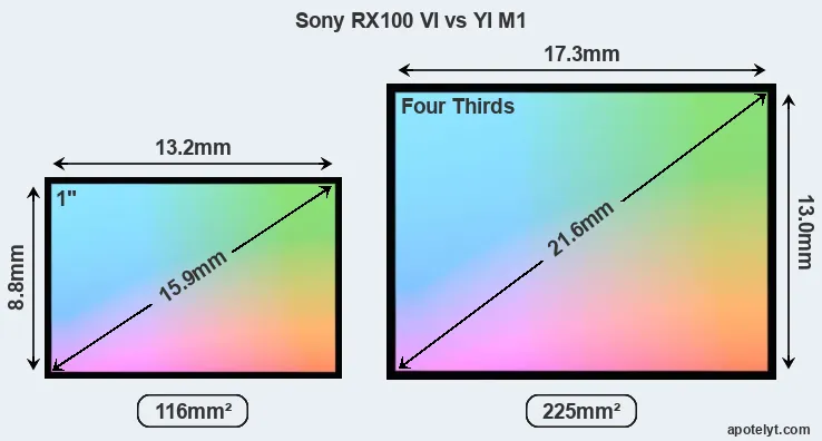 Sony RX100 VI and YI M1 sensor measures