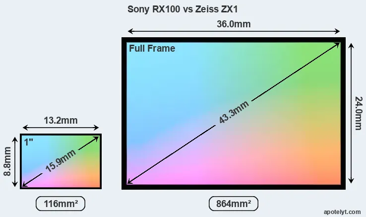 Sony RX100 and Zeiss ZX1 sensor measures