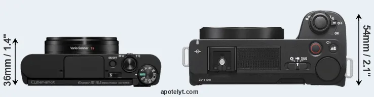 Compare WX800 versus ZV-E10 II top