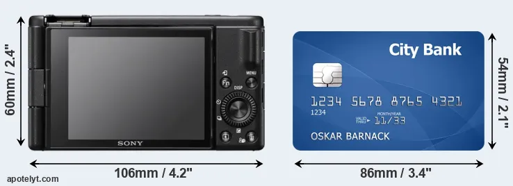 ZV-1F and credit card rear side